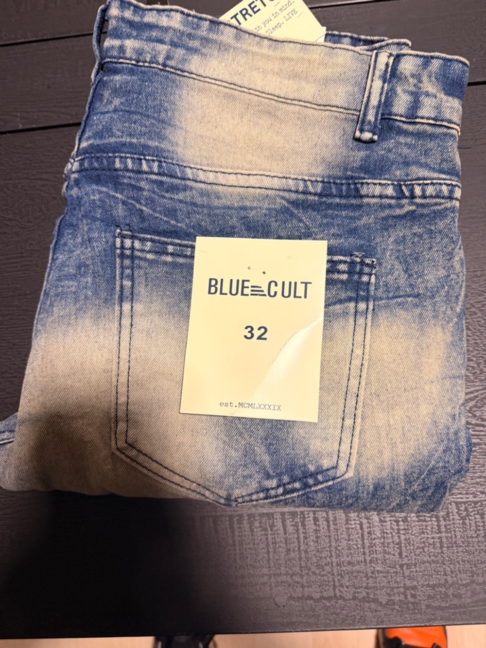 Blue Cult Men’s Slim Jeans in Light Blue Wash - Size 32